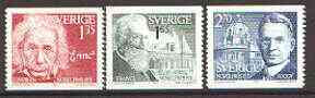 Sweden 1981 Nobel Prize Winners of 1921 set of 3 unmounted mint, SG 1098-1100
