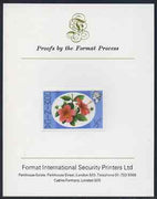 Dominica 1975-78 Hibiscus 1/2c imperf proof mounted on Format International proof card (as SG 490)