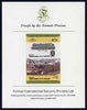 St Vincent - Bequia 60c Baltic (4-6-4T) imperf se-tenant proof pair mounted on Format International proof card