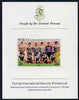 St Vincent - Bequia 1986 World Cup Football 2c (Iraqi Team) imperf proof mounted on Format International proof card