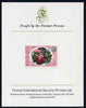 Dominica 1975-78 Egg Plant 4c imperf proof mounted on Format International proof card, as SG 494