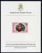 Dominica 1975-78 Egg Plant 4c imperf proof mounted on Format International proof card, as SG 494