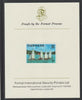 Grenada 1975 Yacht Club Race 1c imperf proof mounted on Format International proof card (as SG 650)