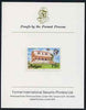 Antigua 1976 Premier's Office 75c (with imprint) imperf proof mounted on Format International proof card (as SG 482B)