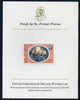 Dominica 1975-78 Common Opossum (Manicou) 30c imperf proof mounted on Format International proof card (as SG 501)