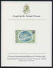 Dominica 1975-78 Gare Fish 5c imperf proof mounted on Format International proof card (as SG 495)