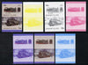 Davaar Island 1983 Locomotives #1 DRG Class 97 0-10-0 loco 32p set of 7 imperf se-tenant progressive colour proofs comprising the 4 individual colours plus 2, 3 and all 4-colour composites unmounted mint