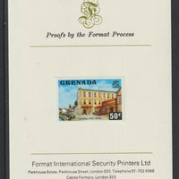 Grenada 1975 Post Office 50c imperf proof mounted on Format International proof card (as SG 662)