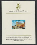 Grenada 1975 Post Office 50c imperf proof mounted on Format International proof card (as SG 662)