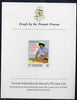 St Vincent 1987 Child Health $1 (as SG 1052) imperf proof mounted on Format International proof card