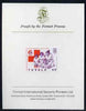 Tuvalu 1988 Red Cross 60c imperf proof mounted on Format International proof card (as SG 521)
