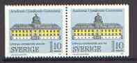 Sweden 1977 Uppsala University horiz pair (ex booklets) unmounted mint SG 924a
