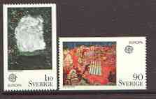 Sweden 1975 Europa (Paintings) set of 2 unmounted mint, SG 841-42