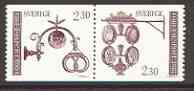 Sweden 1981 Business Mail (Signs) se-tenant set of 2 unmounted mint SG 1093a
