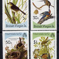 British Virgin Islands 1985 John Audubon Birds set of 4 unmounted mint, SG 588-91
