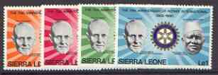 Sierra Leone 1980 75th Anniversary of Rotary set of 4 unmounted mint, SG 636-39