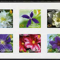 Guernsey 2004 Raymond Evison's Guernsey Clematis sheet of 10 self-adhesives unmounted mint, SG 1017a