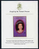 St Vincent - Bequia 1987 Ruby Wedding $5 (The Queen) imperf proof mounted on Format International proof card