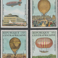 Central African Republic 1983 Manned Flight,set of 4 unmounted mint (SG 930-3)