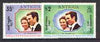 Antigua 1973 Royal Wedding set of 2 opt'd for 'Honeymoon Visit' unmounted mint (SG 373-74)