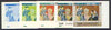Yemen - Republic 1969 International Labour Organisation 3b Teachers (Miniature) set of 5 imperf progressive proofs comprising single, 2, 3, 4 and all 5-colour combinations unmounted mint