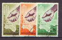 Burundi 1963 Freedom From Hunger set of 3 fine cto used, SG 46-48*