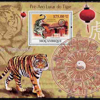 Mozambique 2009 Chinese New Year - Year of the Tiger perf souvenir sheet unmounted mint