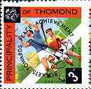 Thomond 1968 Hurling 3d (Diamond shaped) opt'd 'Rockets towards Peace Achievement', unmounted mint*
