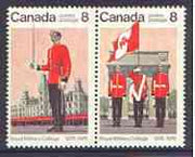 Canada 1976 Royal Military College Centenary se-tenant pair unmounted mint, SG 840a