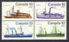 Canada 1976 Canadian Ships (2nd series) se-tenant block of 4, SG 851a