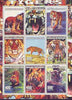 Central African Republic 2000 Tigers perf sheetlet containing complete set of 9 values unmounted mint