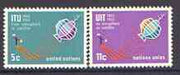 United Nations (NY) 1965 ITU Centenary set of 2 unmounted mint, SG 141-42*