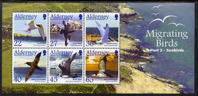 Guernsey - Alderney 2003 Migrating Birds (2nd series) Seabirds perf m/sheet unmounted mint, SG MSA216