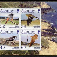 Guernsey - Alderney 2004 Migrating Birds (3rd series) Passerines perf m/sheet unmounted mint, SG MSA241