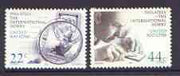 United Nations (NY) 1986 Philately - the International Hobby set of 2 unmounted mint, SG 482-83