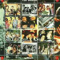 Sakhalin Isle 2000 The Beatles perf sheetlet containing complete set of 12 values unmounted mint