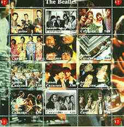 Sakhalin Isle 2000 The Beatles perf sheetlet containing complete set of 12 values unmounted mint
