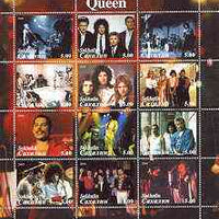 Sakhalin Isle 2000 Queen (Pop Group) perf sheetlet containing complete set of 12 values unmounted mint