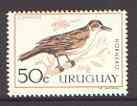 Uruguay 1962 Hornero Bird 50c unmounted mint, SG 1206*