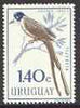 Uruguay 1962 Fork-tailed Flycatcher 1p40 unmounted mint, SG 1214*