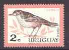 Uruguay 1962 Rufous-bellied Thrush 2c unmounted mint, SG 1205*