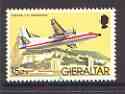 Gibraltar 1982 Aircraft 15p (Fokker F-27 Friendship) unmounted mint, SG 467*