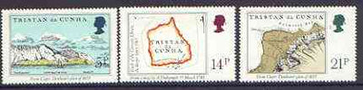 Tristan da Cunha 1981 Early Maps set of 3 unmounted mint, SG 304-06