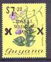 Guyana 1981 Royal Wedding (1st issue) $7.20 on $1 Flowering Plant (surch in black) unmounted mint, SG 770d