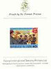 Zaire 1980 Salvation Army Band 40k (from Salvation Army set) imperf proof mounted on Format International proof card