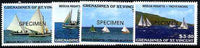 St Vincent - Grenadines 1988 Bequia Regatta set of 4 opt'd SPECIMEN unmounted mint, as SG 554-57