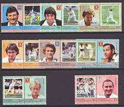 St Vincent - Union Island 1984 Cricket (Leaders of the World) set of 16 opt'd SPECIMEN, unmounted mint
