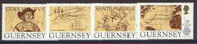 Guernsey 1992 Europa - Columbus set of 4 unmounted mint, SG 556-59*