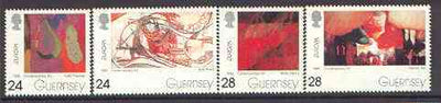 Guernsey 1993 Europa - Contemporary Art set of 4 unmounted mint, SG 607-10*