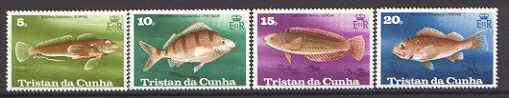 Tristan da Cunha 1978 Fish set of 4 unmounted mint, SG 246-49
